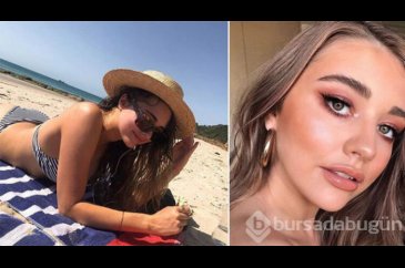 Genç model banyoda hayatının şokunu yaşadı!