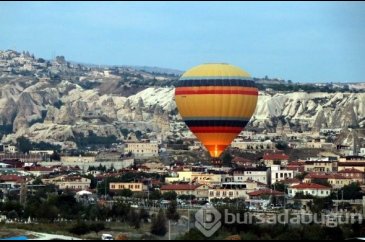 Kapadokya'da balonlar kartpostallık görüntüler oluşturdu!