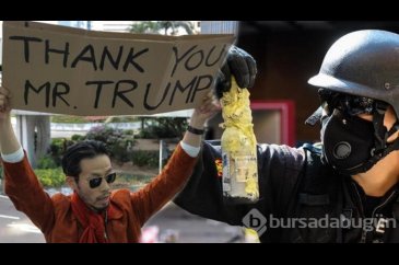 Trump imzayı attı! Halk sokağa böyle çıktı!