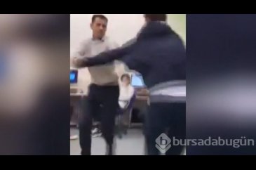Öğretmen ve öğrenci birbirine girdi!