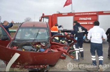 Samsun'da feci kaza!