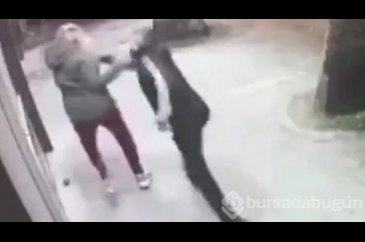 Bursa'da sokak ortasında kadına şiddet!