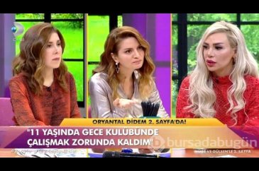 Oryantal Didem canlı yayında zor anlar yaşadı