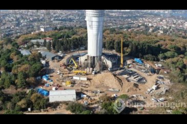 Çamlıca televizyon kulesinin işlemlerinde sona doğru