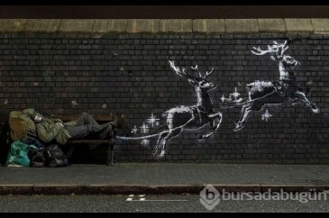Banksy'nin son eseri saldırıya uğradı
