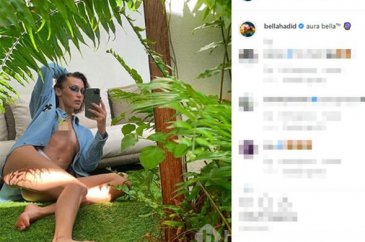 Bella Hadid'den cesur poz