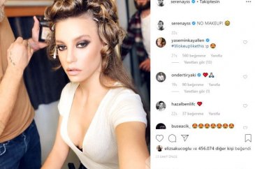 Serenay Sarıkaya sosyal medyaya damga vurdu