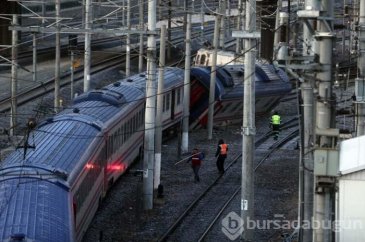 Ankara'da tren raydan çıktı!