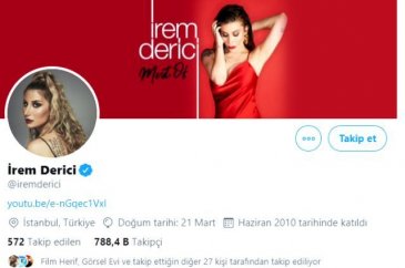 İrem Derici, tüm paylaşımlarını sildi
