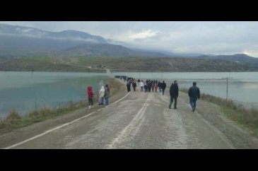 Dakikalar içinde sular altında kaldı