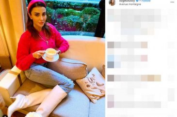 Özge Ulusoy'un ayakları olay oldu