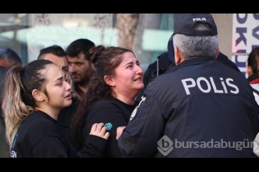 İş yerinin yanışını gözyaşlarıyla izlediler