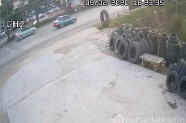 Kaza güvenlik kamerasına işte böyle yansıdı!