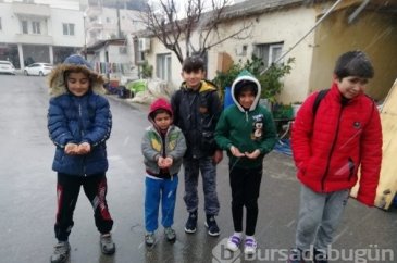 Nadir görülen hava olayı heyecanlandırdı!