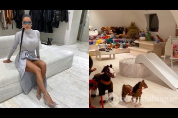 Kim Kardashian oyun odasını paylaştı!