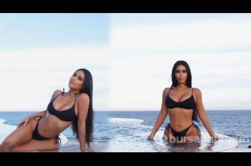 Kim Kardashian bikinili pozlarıyla konuşuluyor!