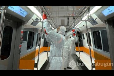 İstanbul metrolarında korona virüs temizliği