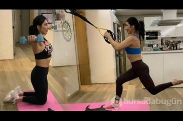 Hande Yener'in spor rutini 