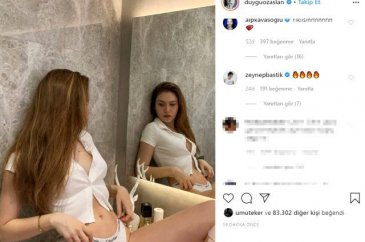 Duygu Özaslan'ın ev hallerine beğeni yağdı