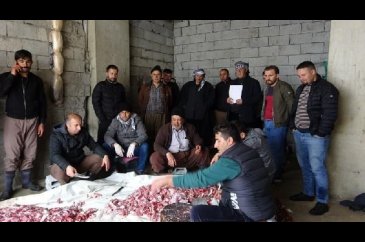 Korona virüsün bitmesi için kurban kestiler! 