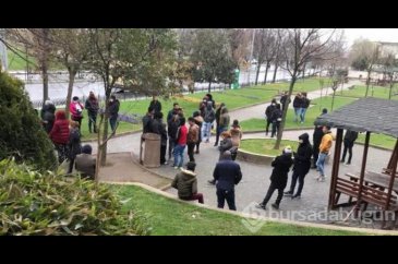 Polis günübirlik işçileri parktan dağıttı