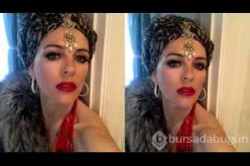Elizabeh Hurley tuhaf fotoğrafıyla takipçilerini şaşırttı