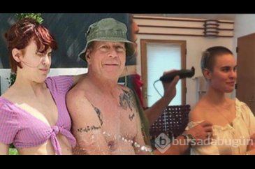 Hollywood yıldızı kızının saçlarını traş etti