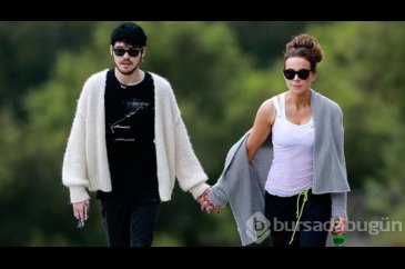 Kate Beckinsale ve küçük sevgilisi el ele