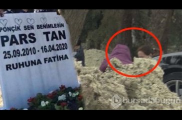 Ebru Şallı oğlunun mezarını ziyaret etti