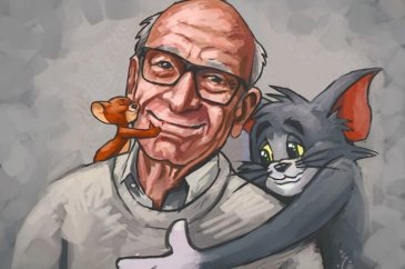 Tom ve Jerry ile Temel Reis'in yaratıcısı özel çizimlerle uğurlandı