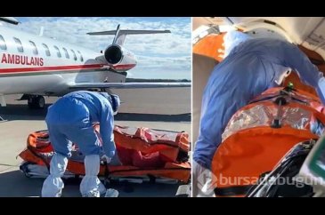 İsveç'ten ambulans uçakla Türkiye'ye geldi