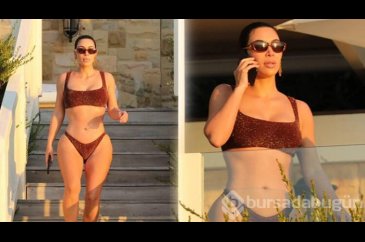 Kim Kardashian tatilde! 