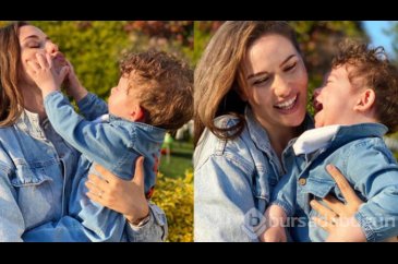 Fahriye Evcen'den oğluyla yeni paylaşım