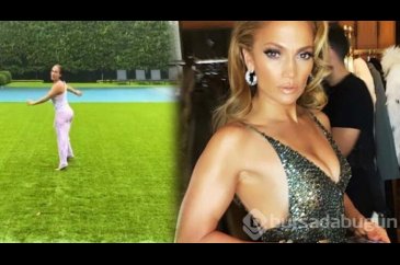 Jennifer Lopez yağmurda dans ettikten sonra havuz aatladı