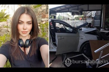 Ünlü şarkıcı Lara kaza geçirdi