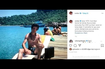 Vedat Milor'un gençlik fotoğrafındaki karın kasları herkesi şaşkına...