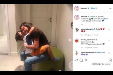 Ebru Şallı'dan duygulandıran paylaşım: Kavuşmak güzeldir, sarılmak da