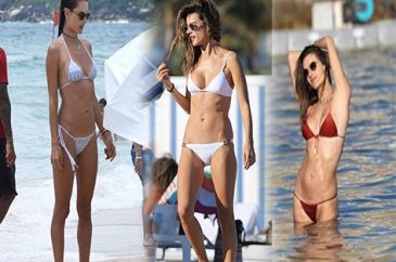 Alessandra Ambrosio denizin tadını çıkardı