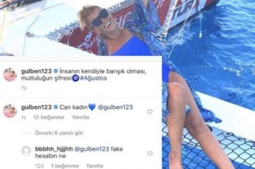 Gülben Ergen, sahte hesabından kendine yorum yaptı