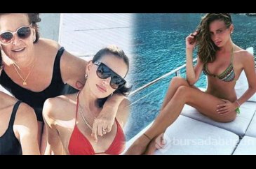 Emina Jahovic annesiyle tatilde
