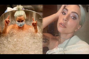 Lady Gaga, ödül törenine buza yatarak hazırlanıyor

