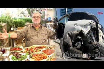 Ünlü gurme Mehmet Yaşin trafik kazası geçirdi
