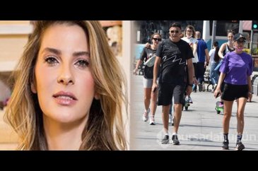 Fikret Orman ile sevgilisi Tuğba Coşkun maskesiz sporda