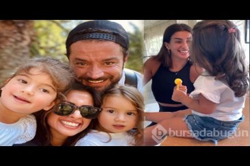 Buse Terim ve Volkan Bahçekapılı kızlarıyla tatilde