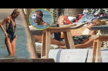 Çağla Şıkel soluğu Çeşme'de aldı
