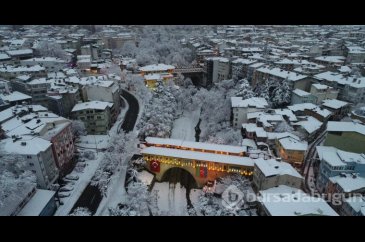 Kar Bursa'ya çok yakıştı