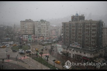 Bursa'dan kar manzaraları