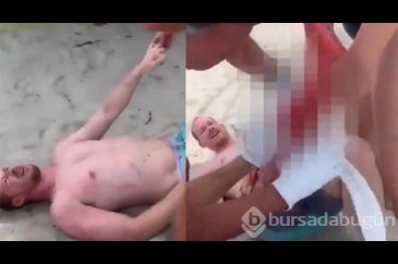 Devasa bir ısırık aldı, çığlıklar yükseldi!