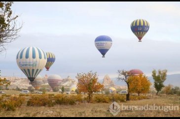 Kapadokya sonbahar renklerine donandı