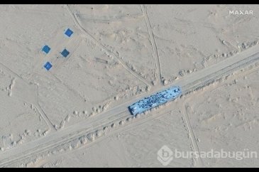 Uydu görüntüleri ortaya koydu: Çin, çölde ABD uçak gemisi ve destro...